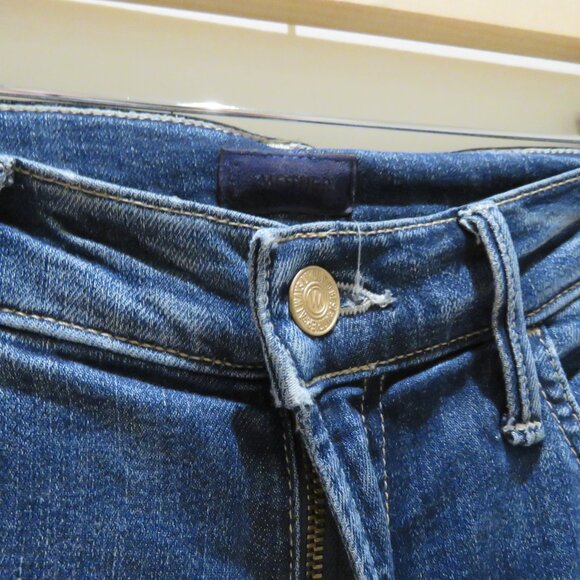 MOTHER The Hustler Ankle Fray Jeans in On The Edge - Size 26 - Picture 7 of 16